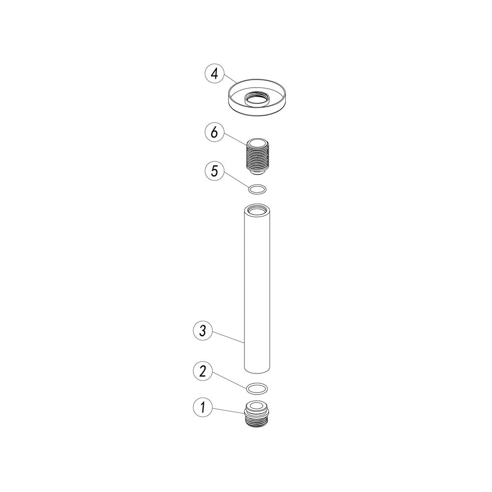 Aurora Ceiling Arm Bathwise