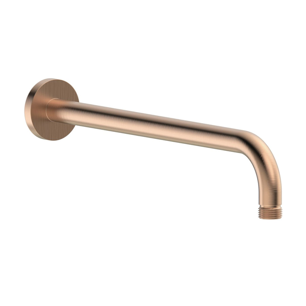 Aurora 320mm Round Shower Arm - Brushed Bronze