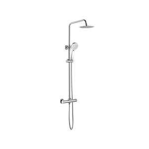 Round Thermostatic Bar Mixer w/Riser Kit - Chrome