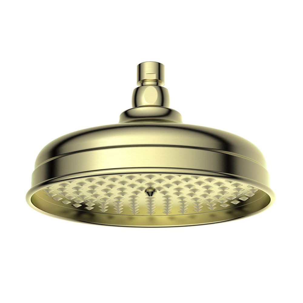 Auvellis Solenne 200mm Traditional Fixed Shower Head | Brushed Brass | PFDICM0906 | image 1