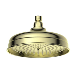 Auvellis Solenne 200mm Traditional Fixed Shower Head | Brushed Brass | PFDICM0906 | image 1