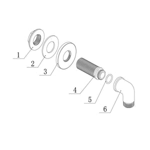 Berwick Traditional Wall Outlet Elbow Bathwise