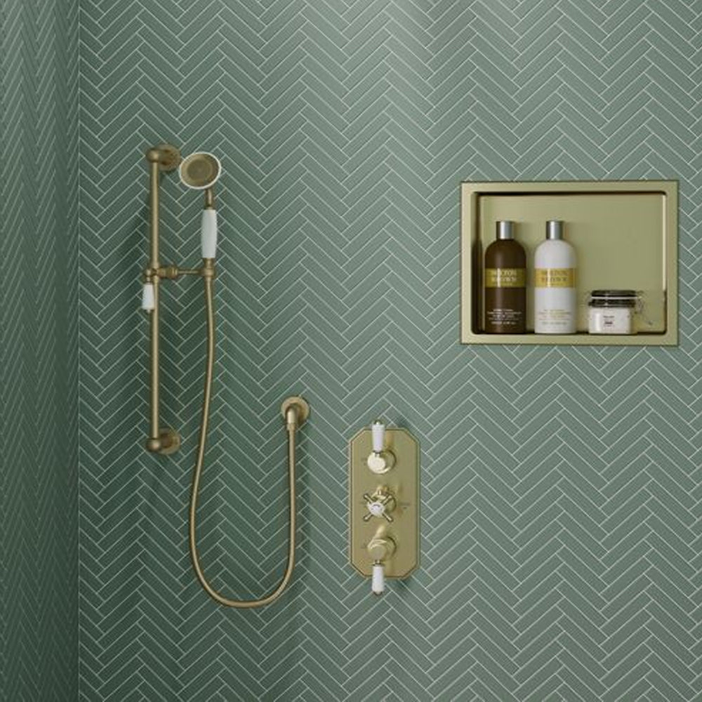 Auvellis Solenne Traditional Slider Rail Kit – Brushed Brass