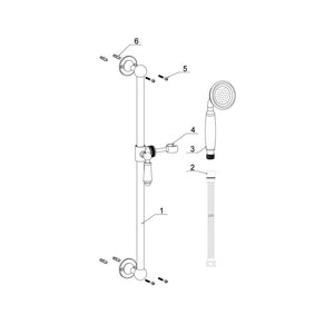 Berwick Traditional Slider Rail Kit Bathwise