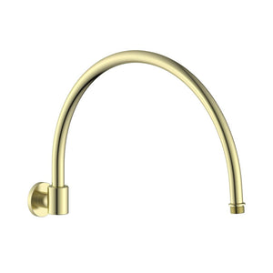 Berwick 365mm Traditional Round Shower Arm - Brushed Brass