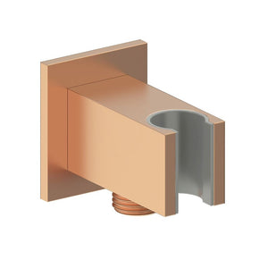 Cosmic Square Handset Wall Bracket with Wall Outlet - Brushed Bronze