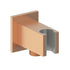 Cosmic Square Handset Wall Bracket with Wall Outlet - Brushed Bronze