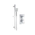 Comet 1 Outlet Square Thermostatic Shower Pack With Slide Rail Shower Kit Chrome
