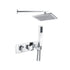 Lyra 2 Outlet Horizontal Thermostatic Shower Pack With Abs Overhead Fixed Shower And Outlet Shower Kit Chrome