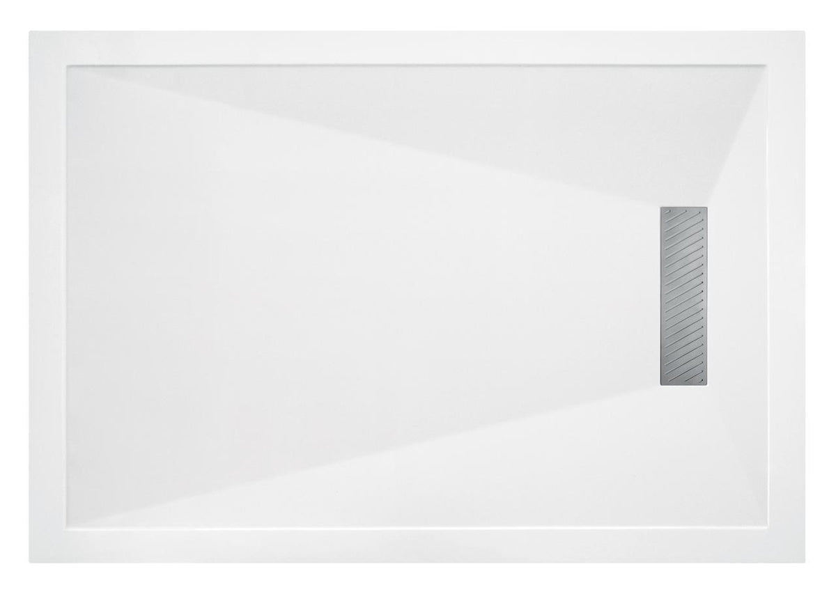 Auvellis 25mm Linear Slim Rectangular Shower Tray & Waste – 1000x800mm
