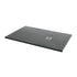 Pureflo Ultra Slim Rectangular Slate Grey Effect Stone Resin Shower Tray Including Waste Pureflo