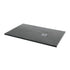 Pureflo Ultra Slim Rectangular Slate Grey Effect Stone Resin Shower Tray Including Waste
