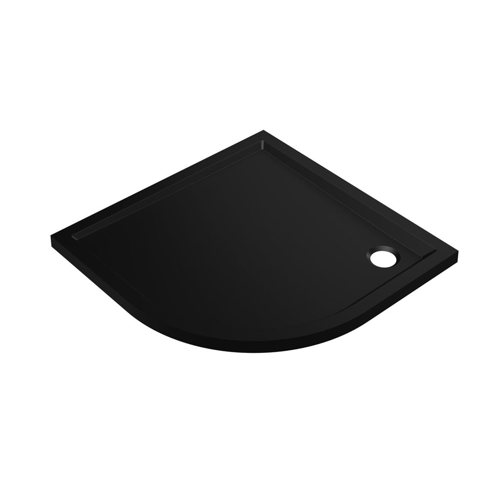 45mm Low Profile 900x900mm Square Tray & Waste – Matt Black