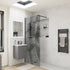 1200mm Leaf Design Wetroom Panel – Black
