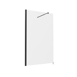 1400mm Wetroom Panel & Support Bar – Black