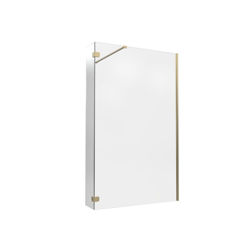 Optional 300mm Wetroom Splash Panel – Brushed Brass