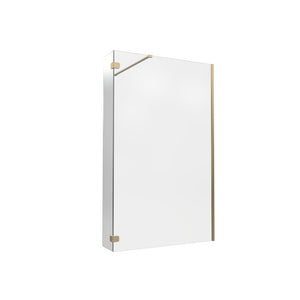Optional 300mm Wetroom Splash Panel – Brushed Brass
