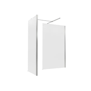 700mm Wetroom Panel & Support Bar – Chrome