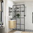 760mm Framed Wetroom Side Panel – Black