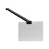 800mm Fluted Wetroom Panel & Support Arm – Black