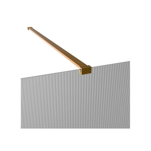 800mm Wetroom Side Panel & Arm – Brushed Bronze