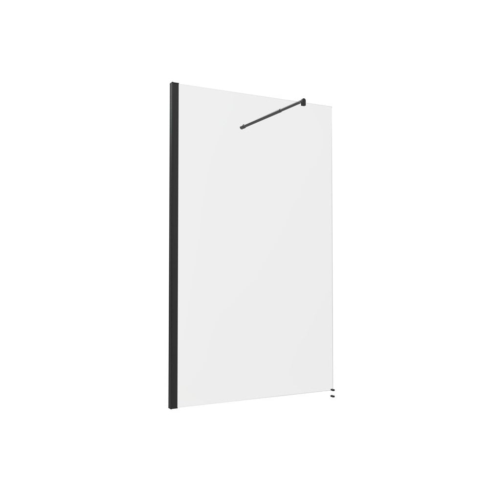 900mm Wetroom Panel & Support Bar – Brushed Brass