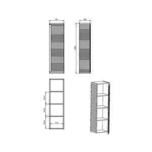 New Allign Tall Cabinet Bathwise