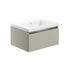 Carino Wall Mounted Unit Latte With Ceramic Basin