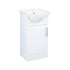 Vista Floorstanding Unit Gloss White With A Ceramic Washbasin