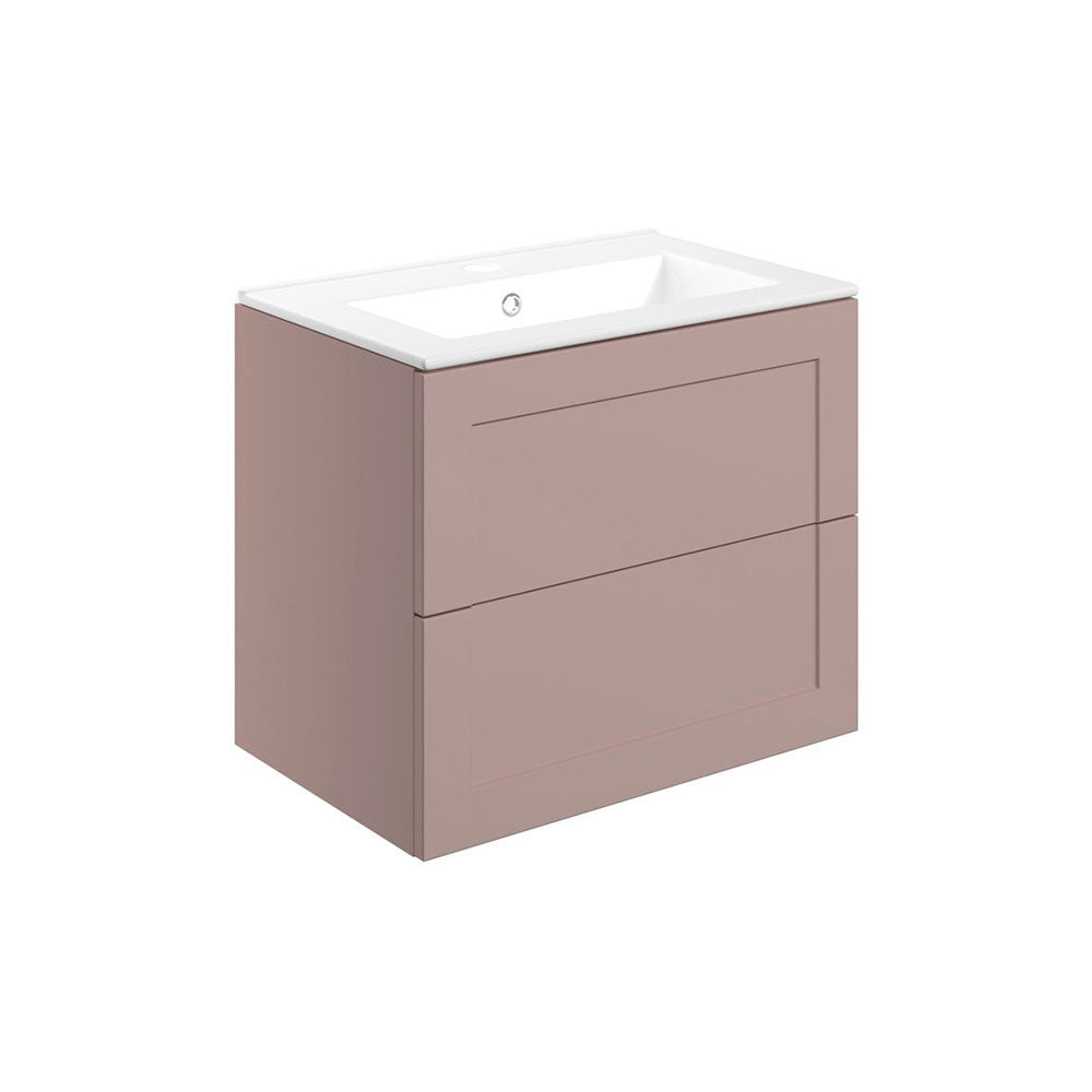 Auvellis Solenne 615mm Wall-Hung 2-Drawer Vanity Unit with Ceramic Basin