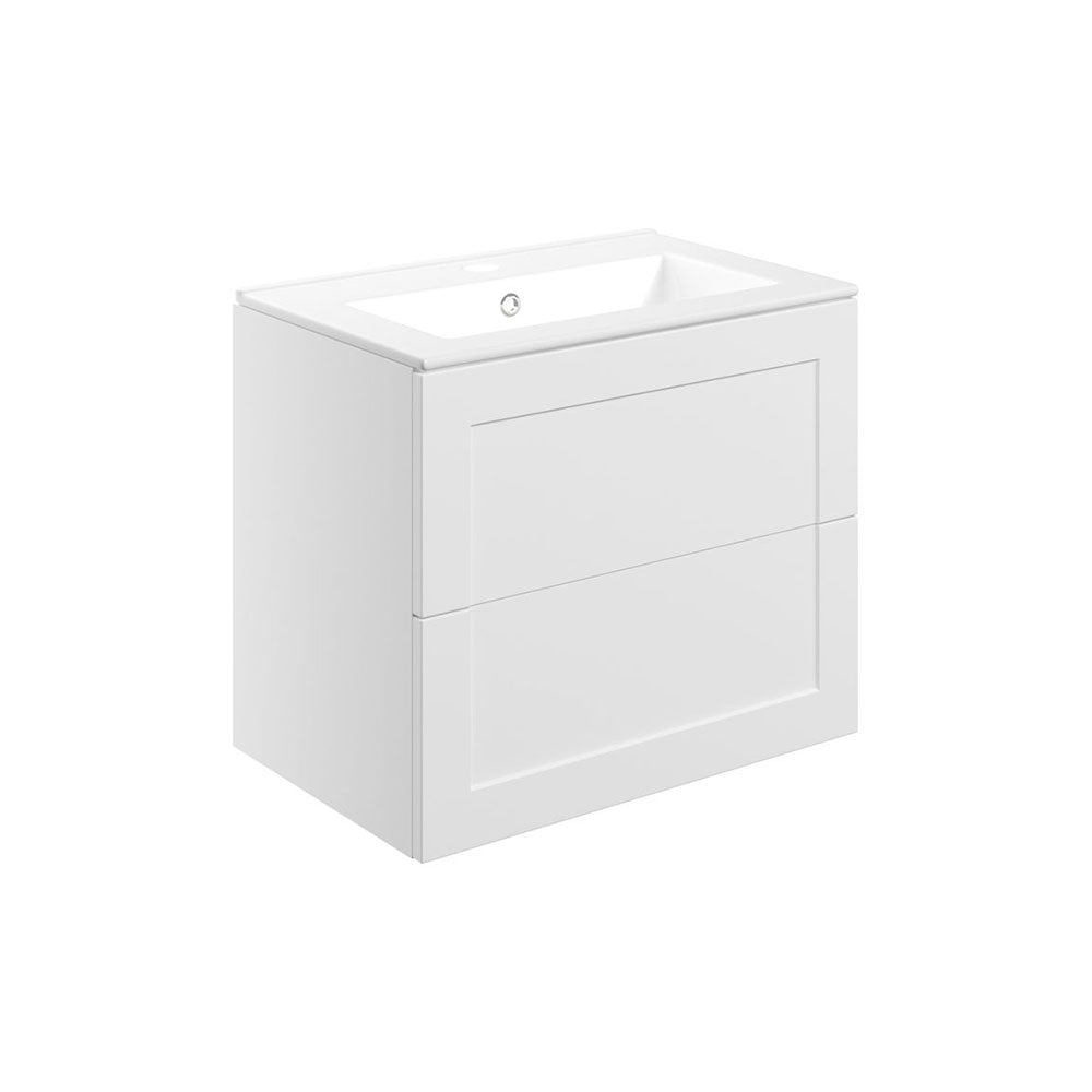 Auvellis Solenne 615mm Wall-Hung 2-Drawer Vanity Unit with Ceramic Basin