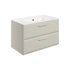 Mika Washbasin And Wall Mounted Unit Bathwise