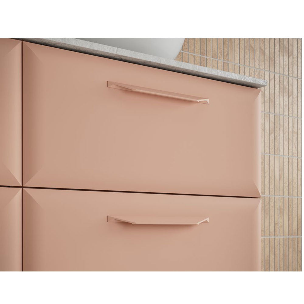 Mika Double Bowl Washbasin With 2 Single Tapholes And Floorstanding Unit Bathwise