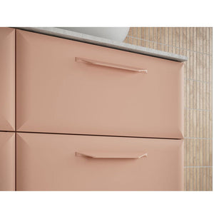 Mika Double Bowl Washbasin With 2 Single Tapholes And Floorstanding Unit Bathwise