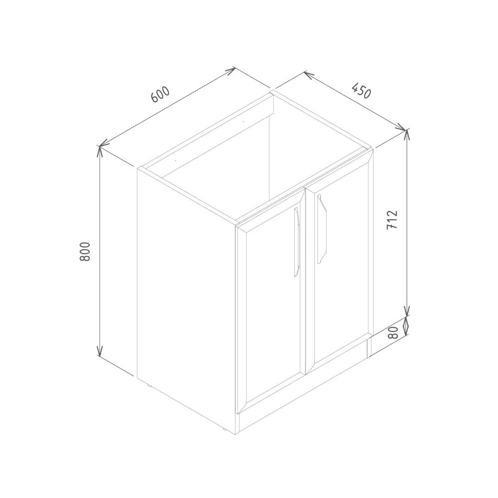 Mika Double Bowl Washbasin Without Tapholes And Floorstanding Unit Bathwise