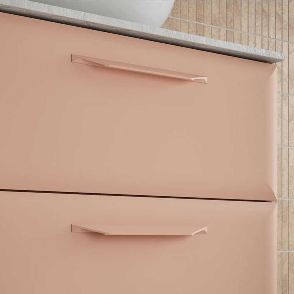 Mika Double Bowl Washbasin Without Tapholes And Floorstanding Unit Bathwise