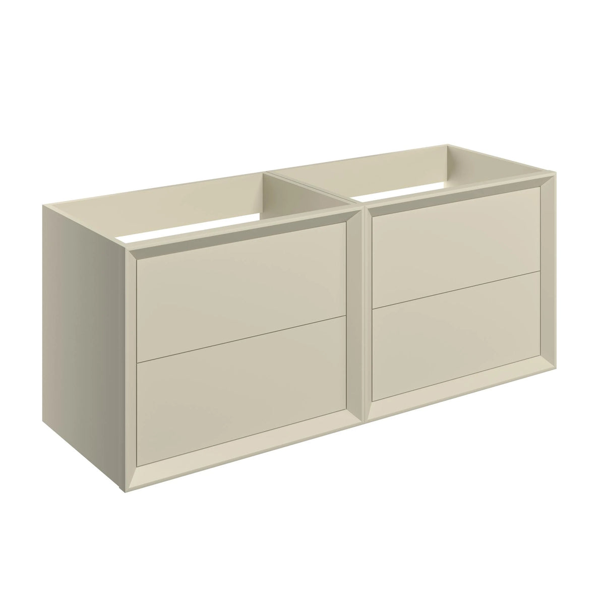 Auvellis Solenne 1190mm wall-hung four-drawer unit — Matt Cotton — supplier code PFDIFTP5778