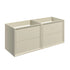 Auvellis Solenne 1190mm wall-hung four-drawer unit — Matt Cotton — supplier code PFDIFTP5778