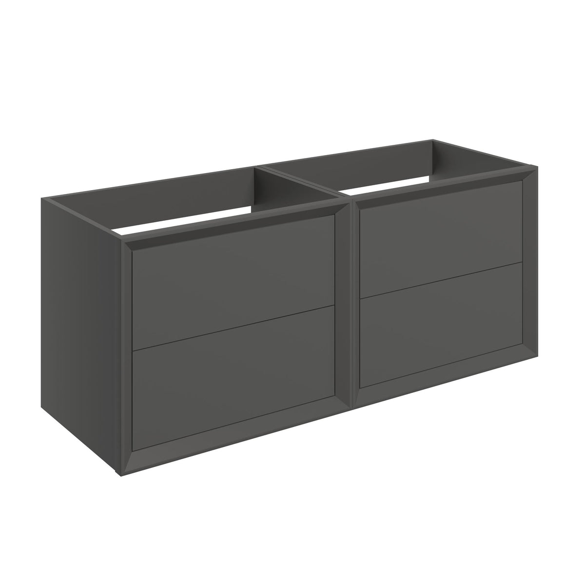 Auvellis Solenne 1190mm wall-hung four-drawer unit — Matt Clay — supplier code PFDIFTP5780