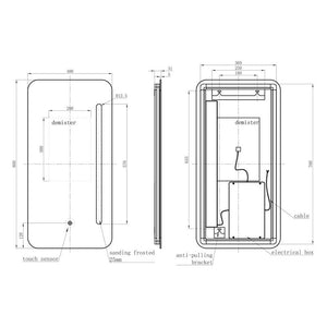 Auvellis Ferrol Oblong LED Mirror – detail image 3