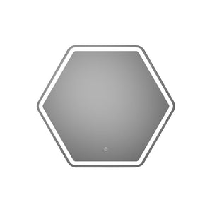 Auvellis Albacete Hexagonal LED Mirror