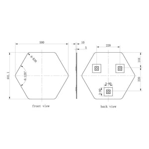 Nori Hexagonal Mirror Bathwise