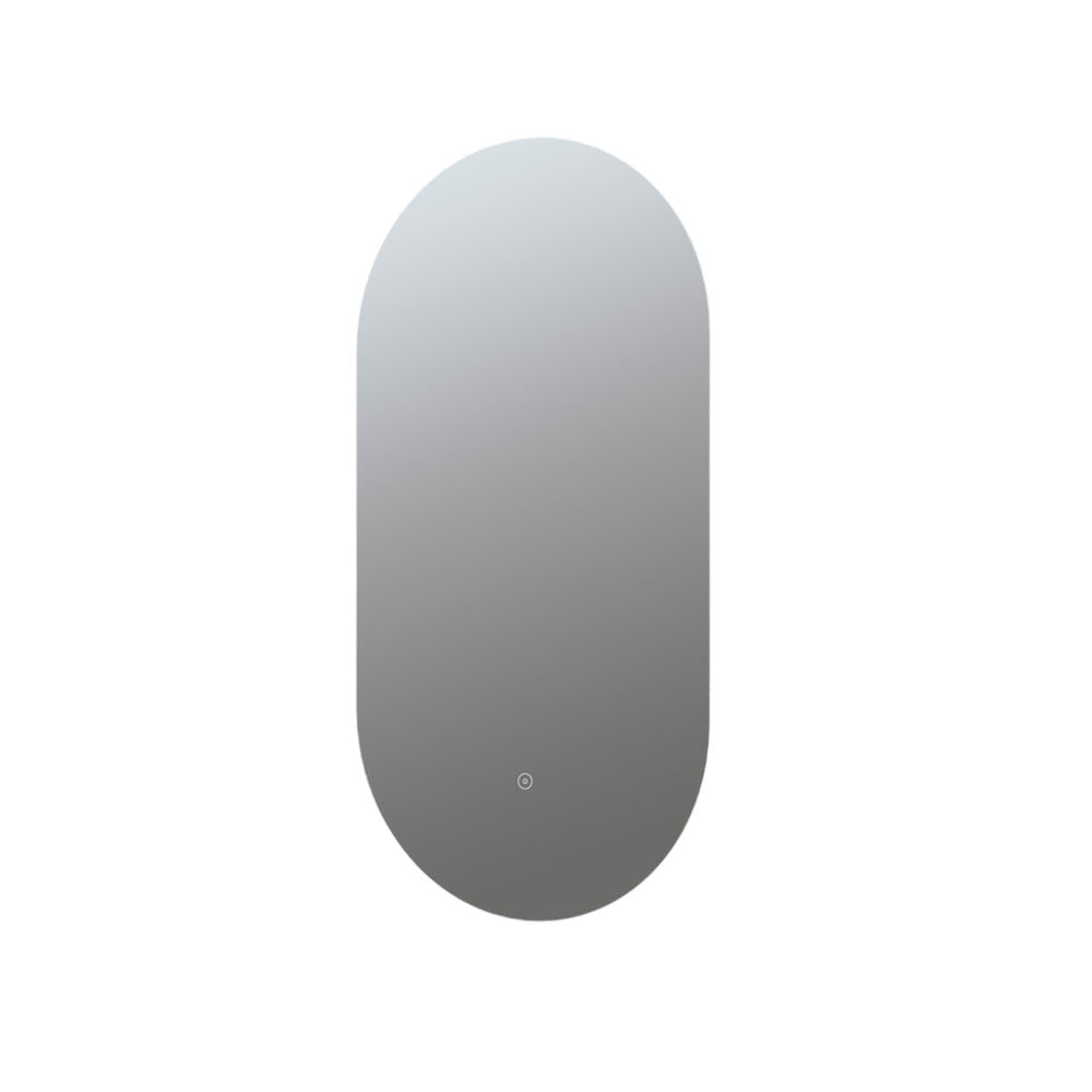 Savita Oval Back Lit Mirror With Mirror Touch Sensor And Dimista Pad. White Colour Changing Lighting 300-6500k
