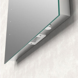Finlo Rectangle Battery-Operated LED Mirror Bathwise