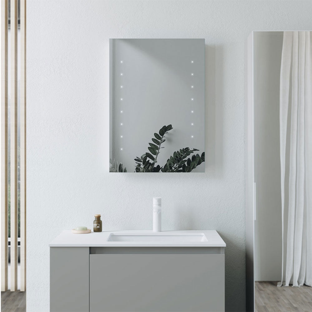 Auvellis Nexara Rectangle Battery-Operated LED Mirror
