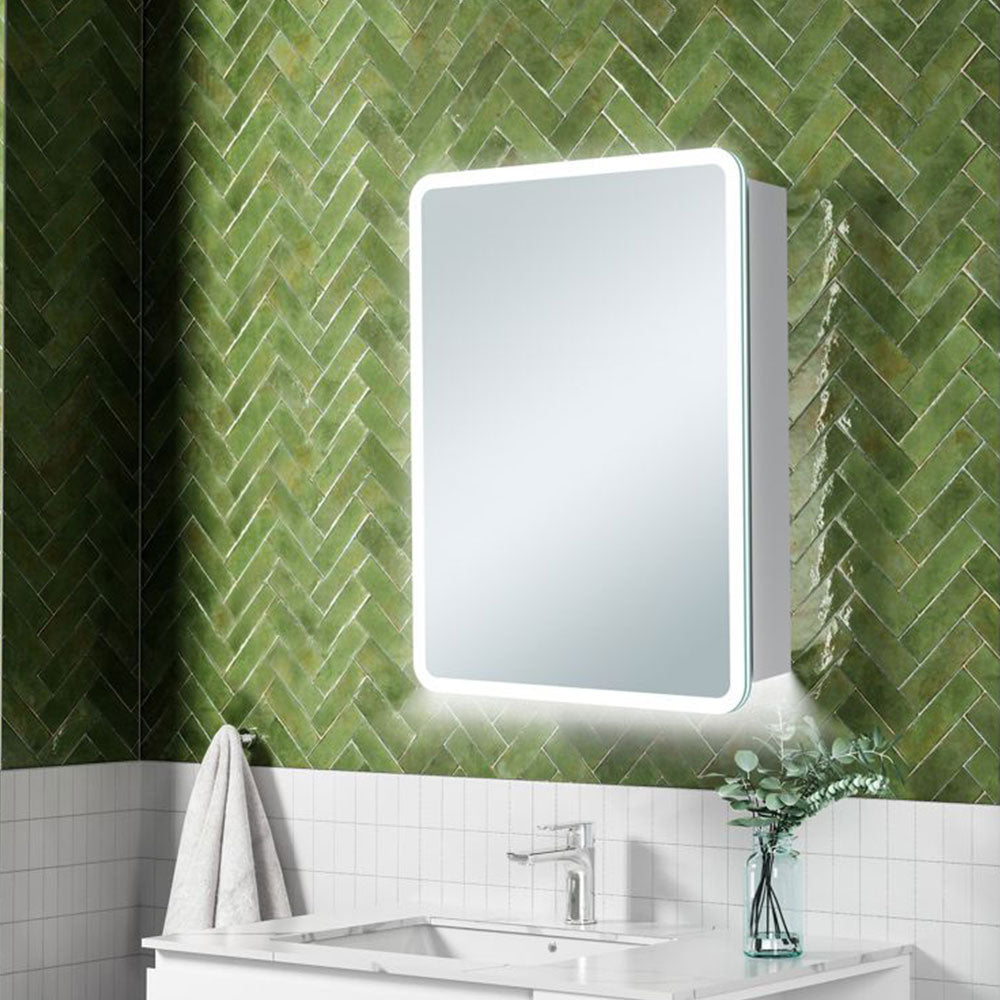 Auvellis Aranjuez Curved LED Mirrored Cabinet – detail image 2