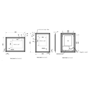Auvellis Ibiza Rectangular LED Mirror – detail image 3