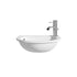 Space saver 490x355mm semi recessed basin