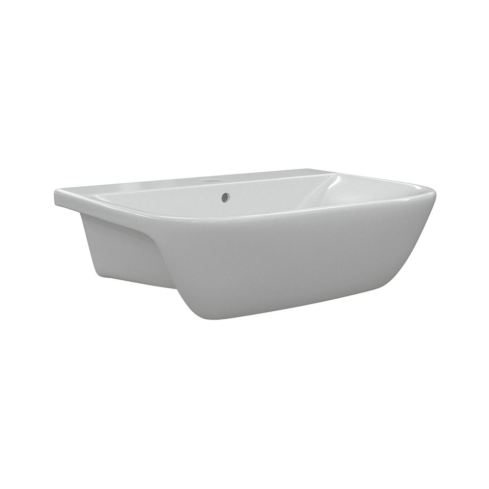 Cedarwood 520x400mm semi recessed basin