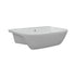 Auvellis Arven 520x400mm semi-recessed washbasin – white